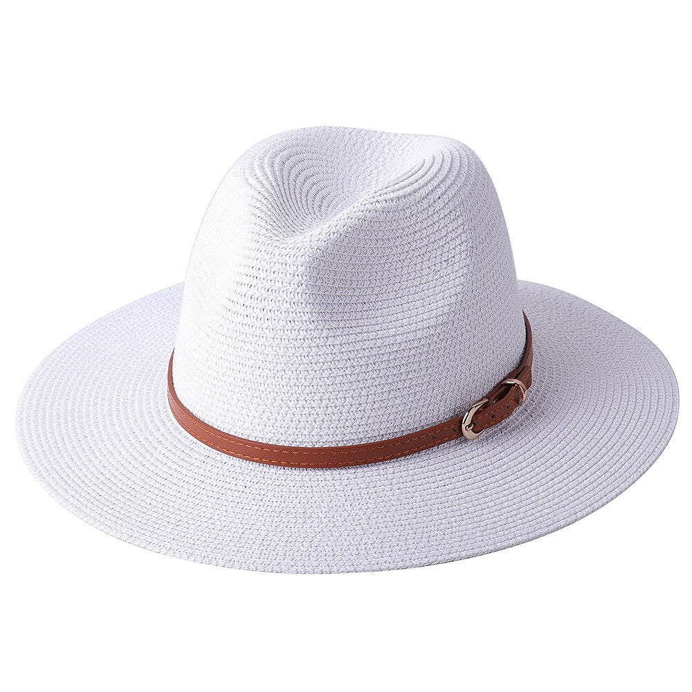 Panama Soft Shaped Straw Fedora Hat