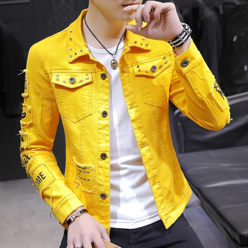 Men's Streetwear Casual Denim Jacket