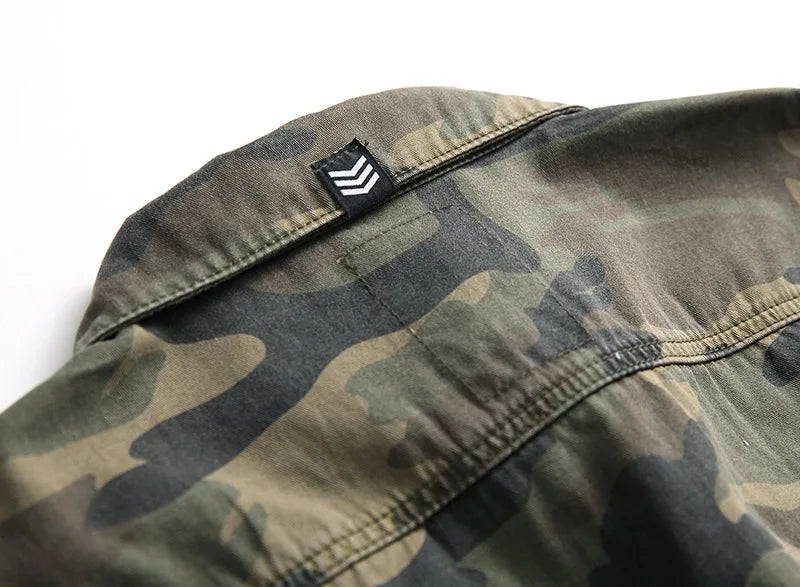 Camouflage Windbreaker Slim Fit Jackets