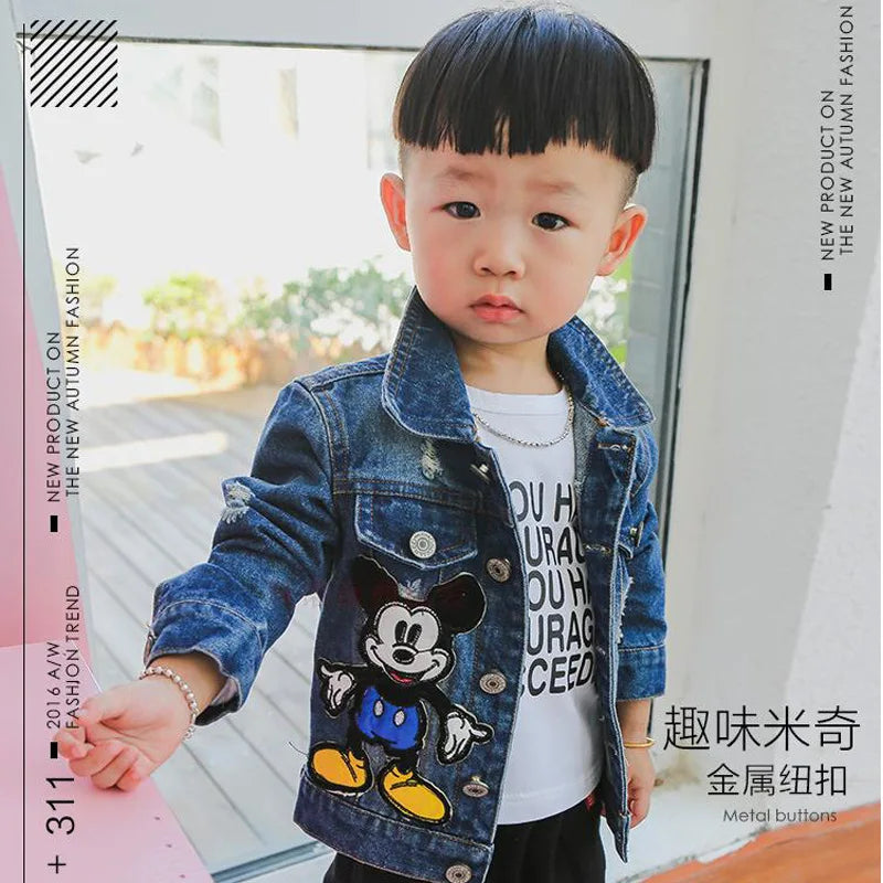 Disney Mickey Mouse Cartoon Baby Boys Jacket