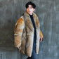 Men's Wolf Fur Peacoat