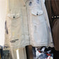 Hand Painted Character Graffiti Print Women's Denim Jacket/Female Streetwear