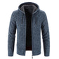 Winter Men's Warm Thick Fur Lined Sweatshirt Jackets