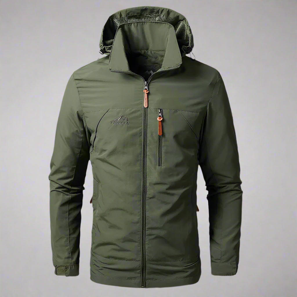 Men's Waterproof Military Hooded Windbreaker