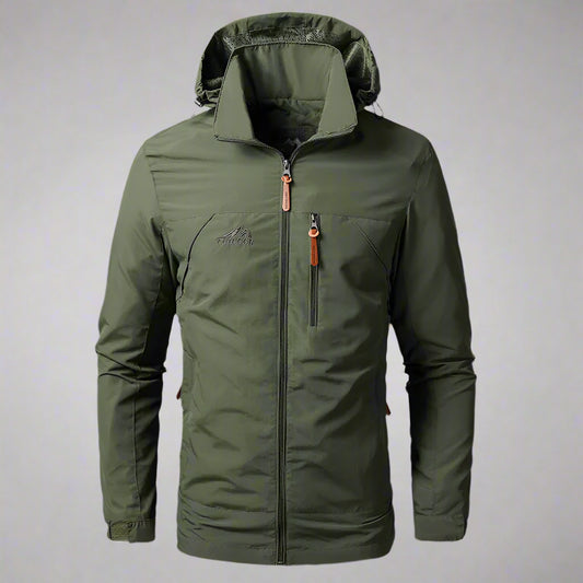 Men's Waterproof Military Hooded Windbreaker