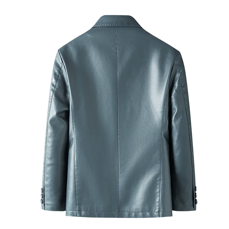 High Quality Men's Casual Suit Coat Leather Jacket