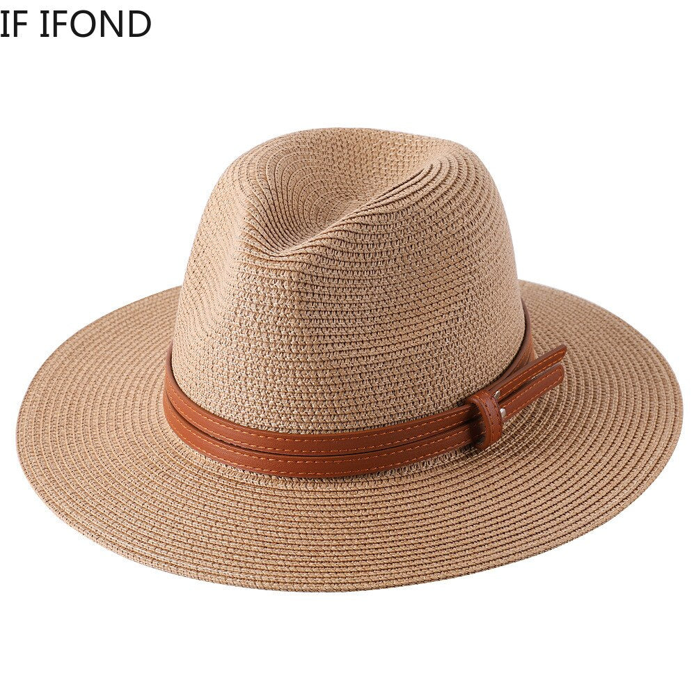 Panama Soft Shaped Straw Fedora Hat