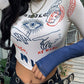 Women's High Street Tight Stretch Crop Tops