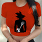 "Goku" Anime Top Women Clothing Dragon Ball Z Tops & "Vegeta Crop"