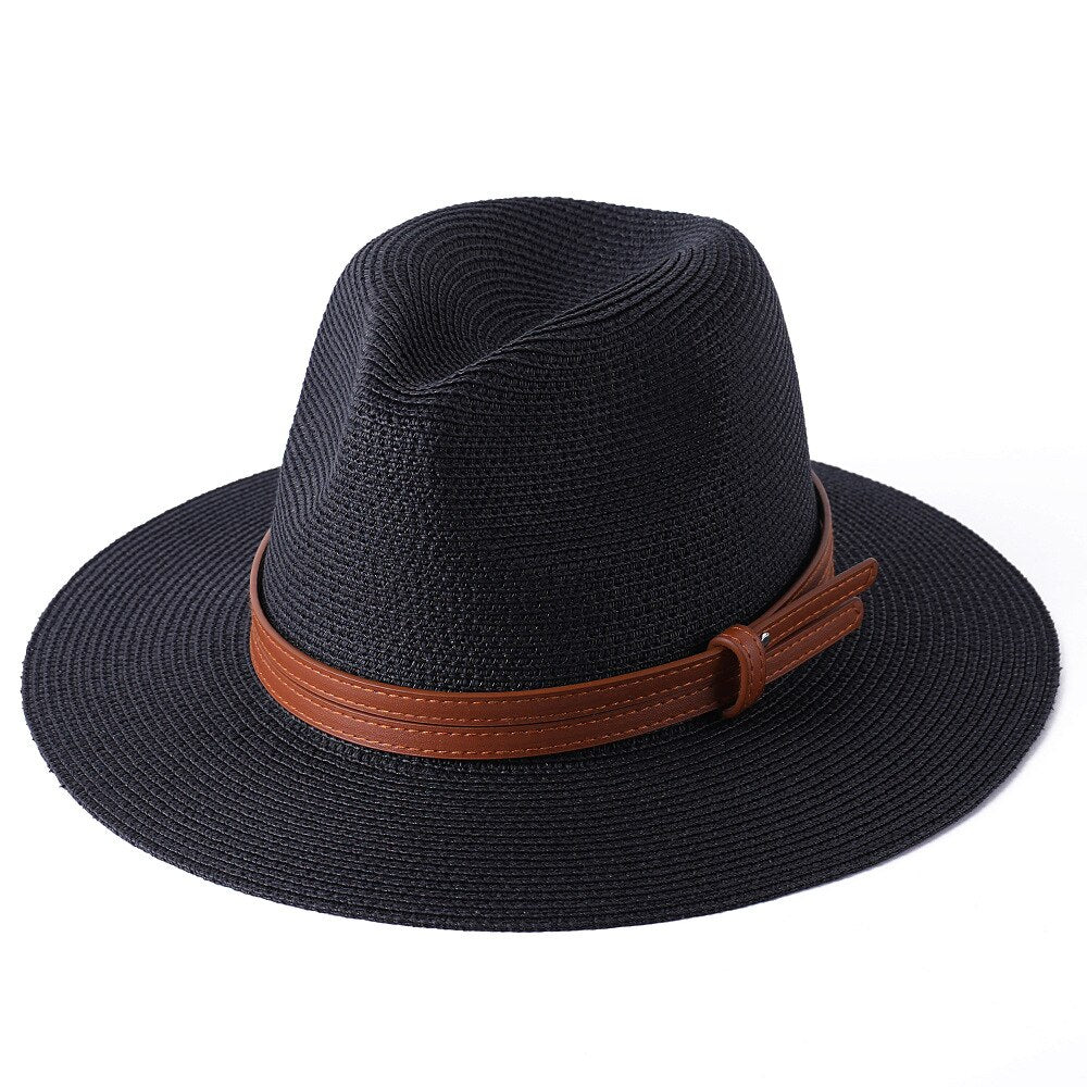 Panama Soft Shaped Straw Fedora Hat