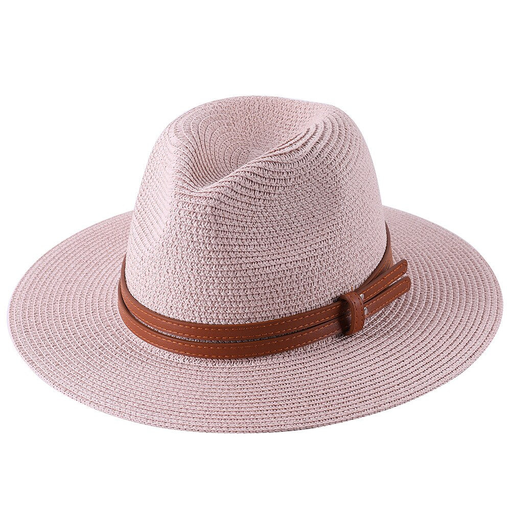 Panama Soft Shaped Straw Fedora Hat
