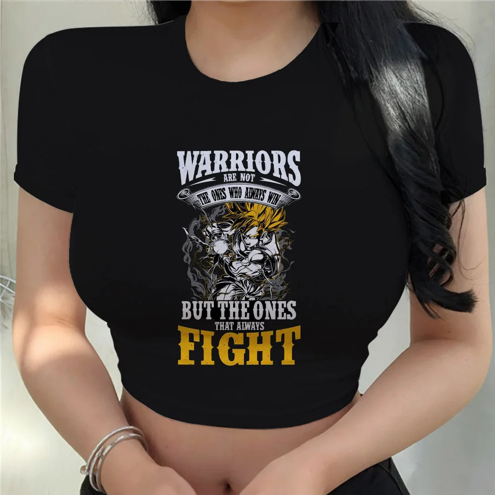 "Goku" Anime Top Women Clothing Dragon Ball Z Tops & "Vegeta Crop"
