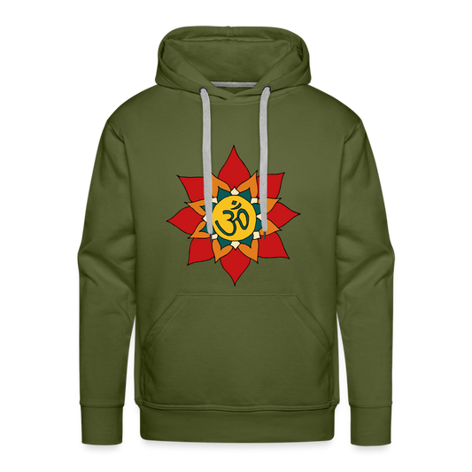 Men’s Premium Meditation Life Hoodie - olive green