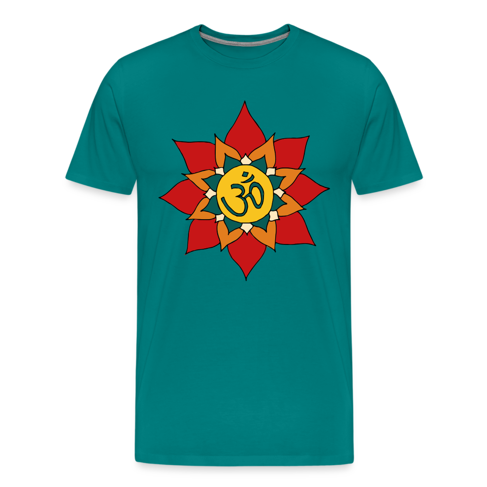 Men's Premium Meditation Life T-Shirt - teal