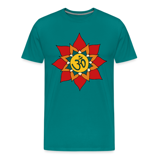 Men's Premium Meditation Life T-Shirt - teal