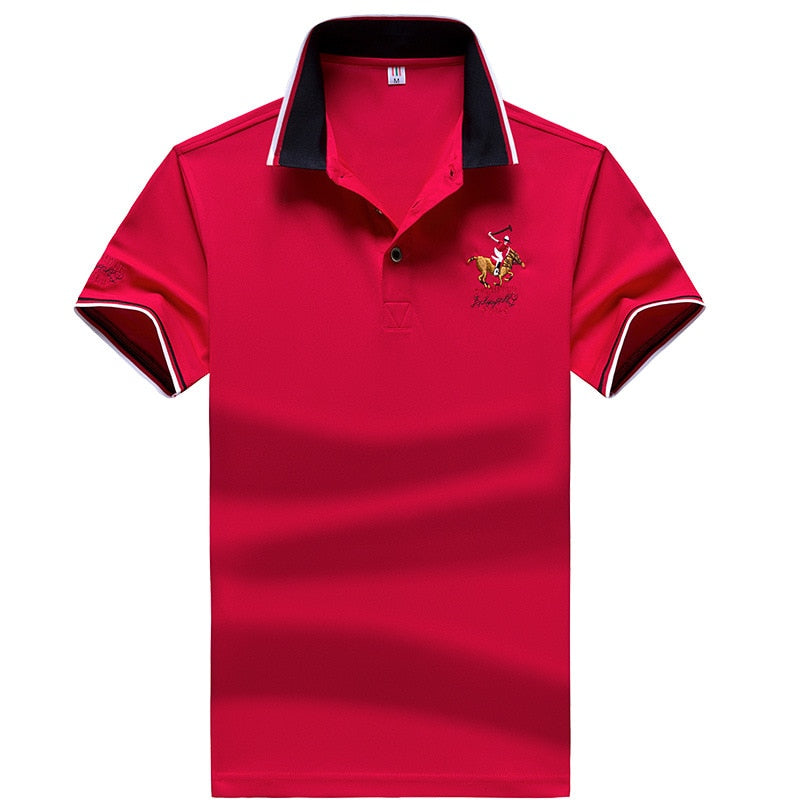 Men's short-sleeved casual business polo shirt
