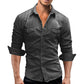 Men's Denim Long Sleeve Slim Cowboy Shirts