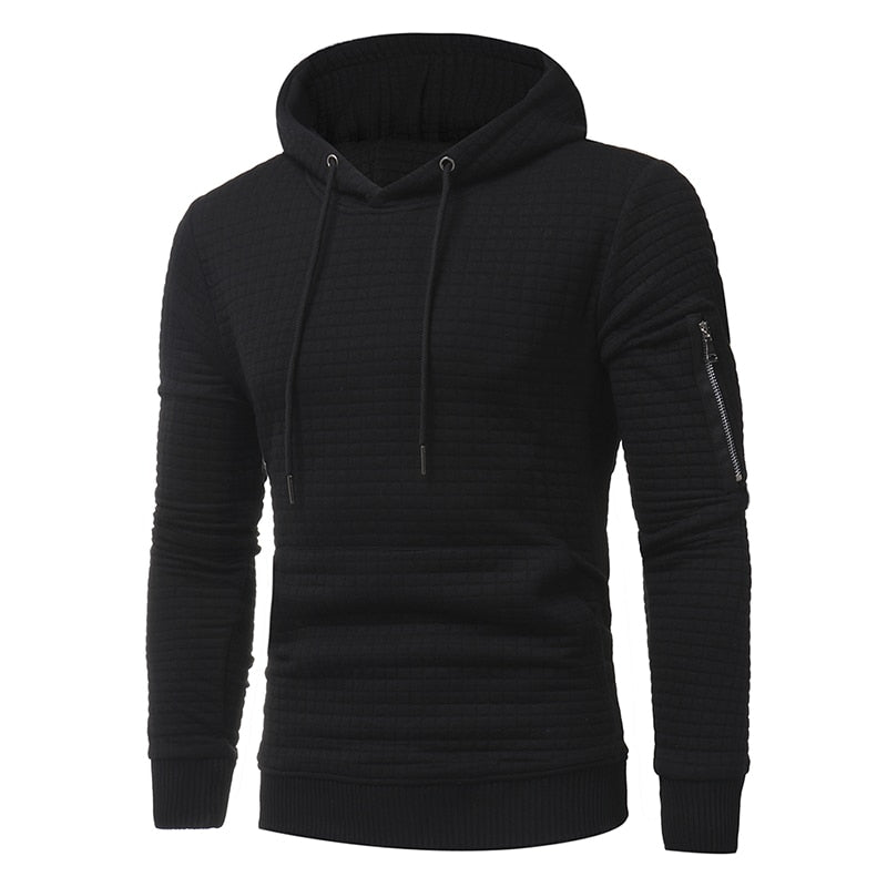 Men's Premium Zipper Hoodie Sweatshirt - Casual Pullover with Hood