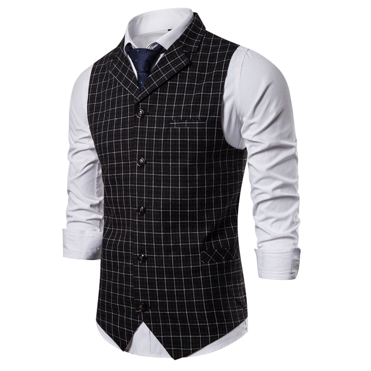 Men's Casual Business Vests/Lattice Waistcoat