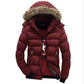 Men's Winter Warm Thick Parkas - Fur Collar Hooded Windbreak Jacket