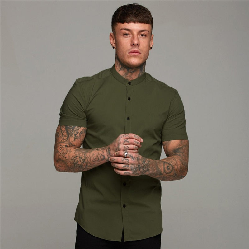 Slim Fit Men's Social Business Button Down Shirts