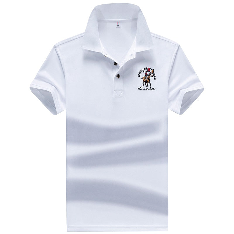 Men's short-sleeved casual business polo shirt