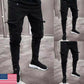 Men's Black Denim Skinny Bike Jeans