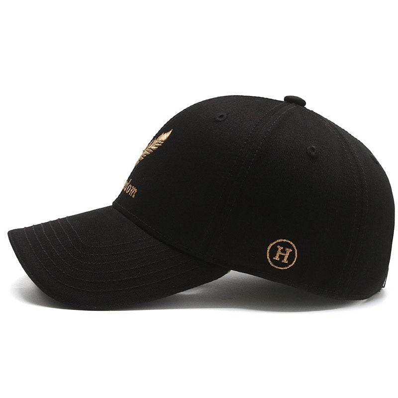 "Freedom Feather" Embroidered Cotton Snapback - Unisex Baseball Cap