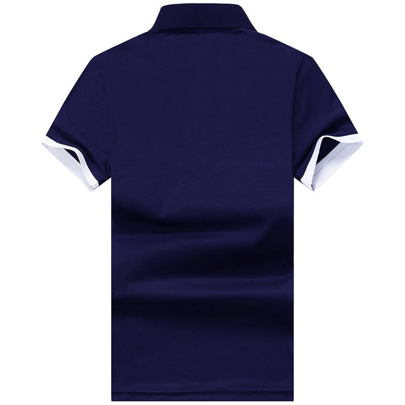 Men's short-sleeved casual business polo shirt