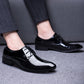 Italian Oxford Wedding Shoes - Luxury Patent Leather Dress Shoes