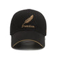 "Freedom Feather" Embroidered Cotton Snapback - Unisex Baseball Cap