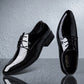 Italian Oxford Wedding Shoes - Luxury Patent Leather Dress Shoes