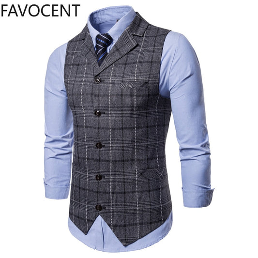 Men's Casual Business Vests/Lattice Waistcoat