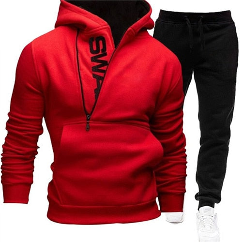 Men's Premium Casual Tracksuit Set - Sweatshirt & Sweatpants Combo