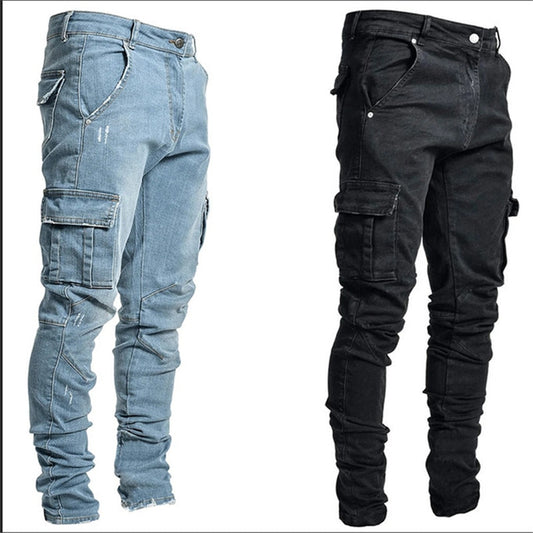 Pocket Pencil Pants Denim Skinny Jeans