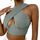Women's Sexy Criss Cross Tank Top - Hollow Out Crop Top
