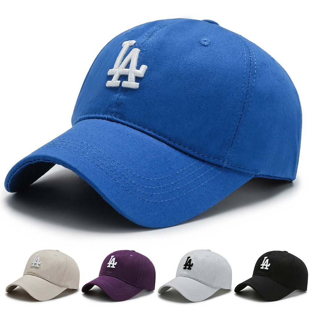 "LA" Embroidered Unisex Visor Hat Outdoor Baseball Cap