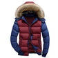 Men's Winter Warm Thick Parkas - Fur Collar Hooded Windbreak Jacket