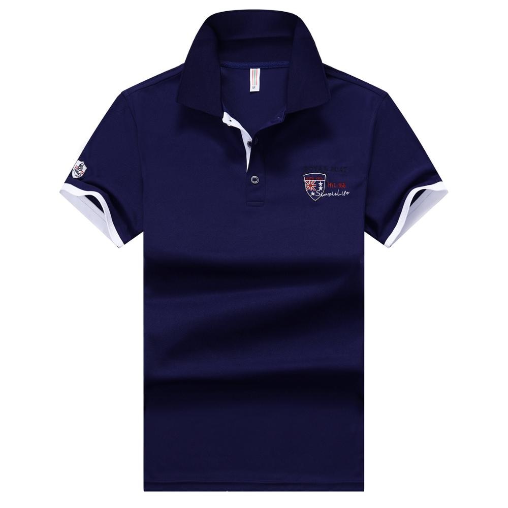 Men's short-sleeved casual business polo shirt