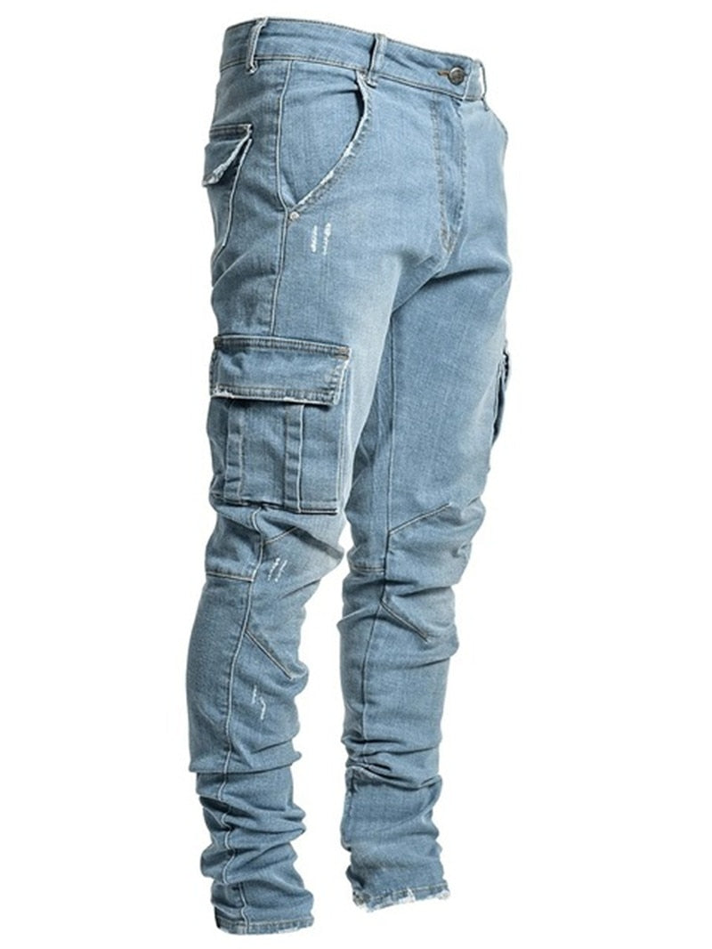 Pocket Pencil Pants Denim Skinny Jeans