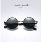 Gothic Steampunk Sunglasses - Gold Metal Polarized Shield Eyewear