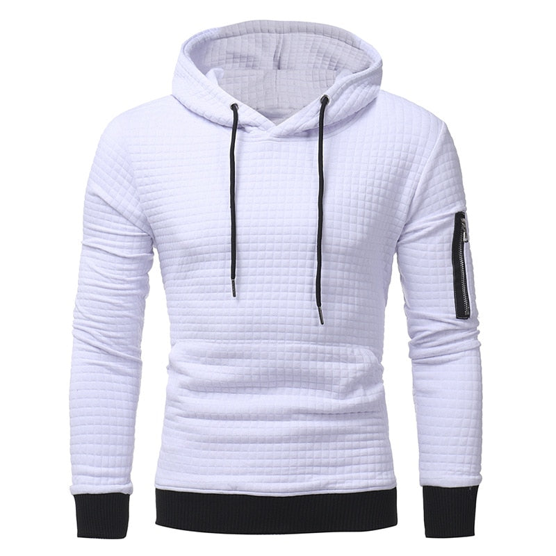 Men's Premium Zipper Hoodie Sweatshirt - Casual Pullover with Hood