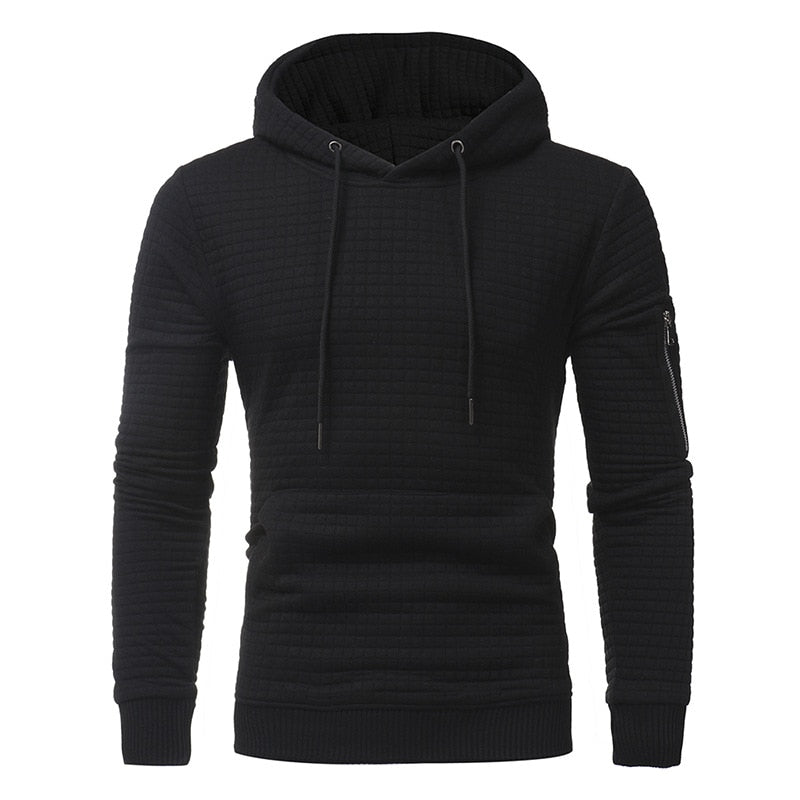 Men's Premium Zipper Hoodie Sweatshirt - Casual Pullover with Hood