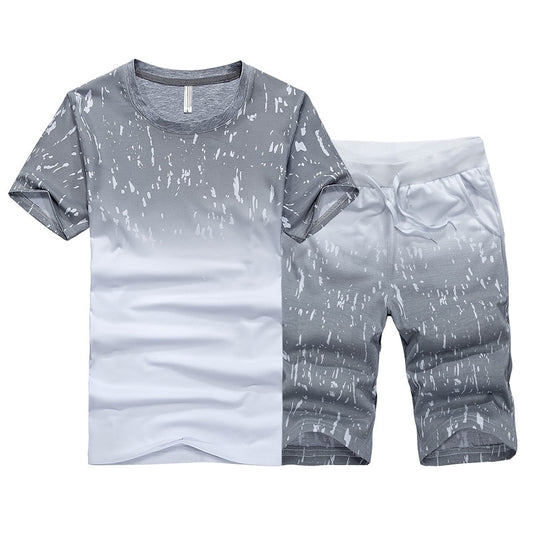 Men's Summer "Paint Spatter" shirt and shorts