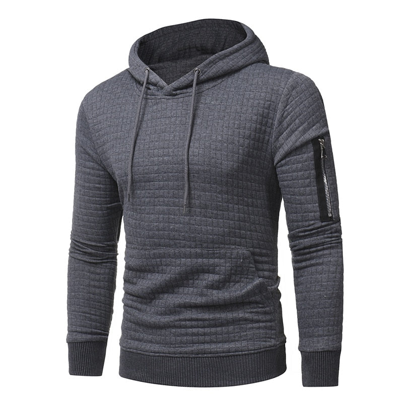 Men's Premium Zipper Hoodie Sweatshirt - Casual Pullover with Hood