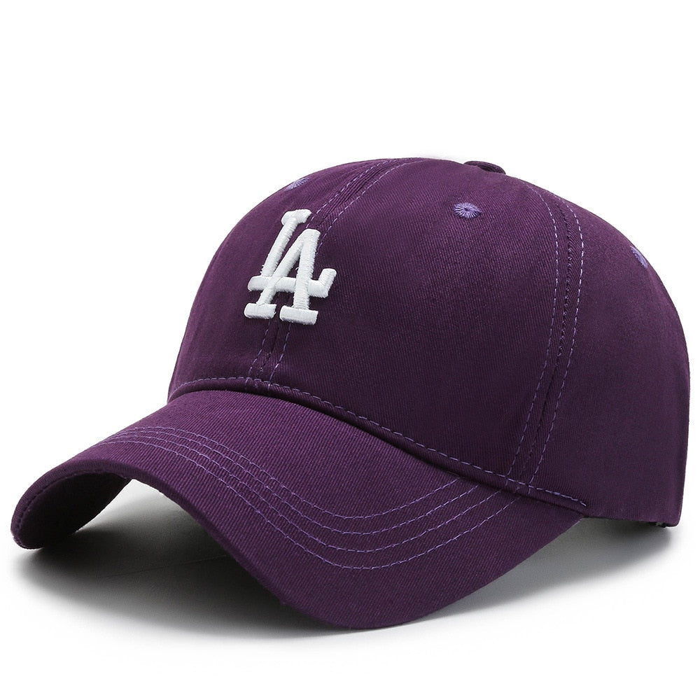 "LA" Embroidered Unisex Visor Hat Outdoor Baseball Cap