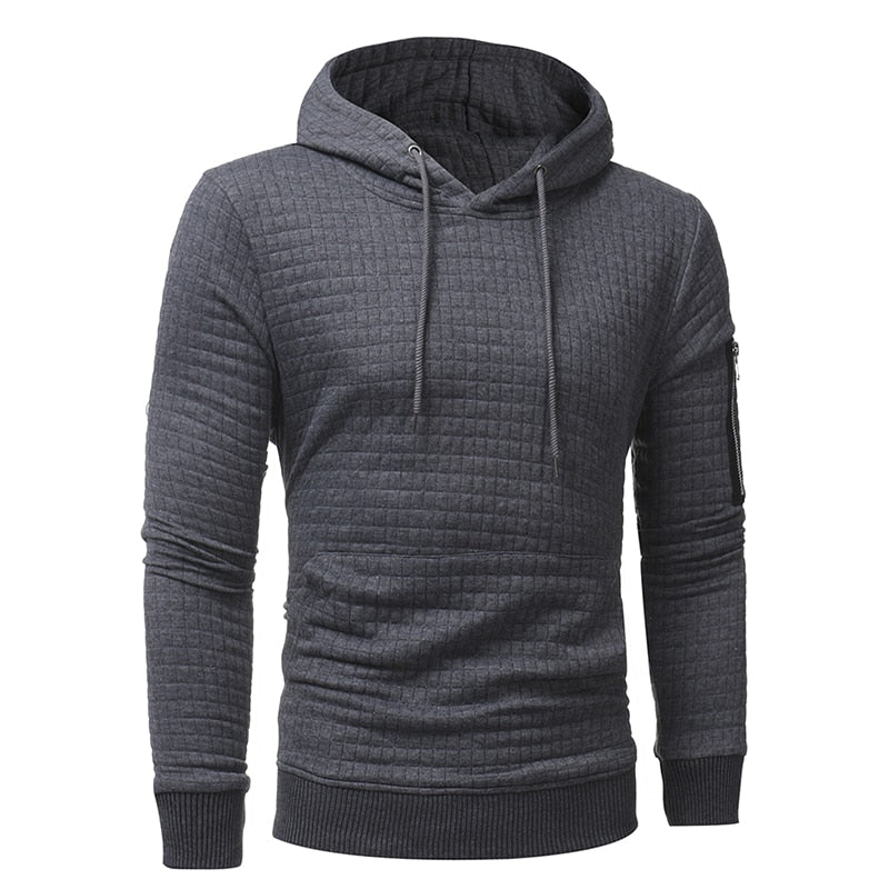 Men's Premium Zipper Hoodie Sweatshirt - Casual Pullover with Hood