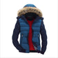 Men's Winter Warm Thick Parkas - Fur Collar Hooded Windbreak Jacket