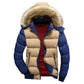 Men's Winter Warm Thick Parkas - Fur Collar Hooded Windbreak Jacket