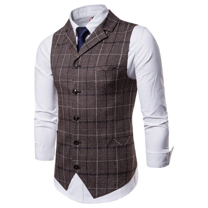 Men's Casual Business Vests/Lattice Waistcoat